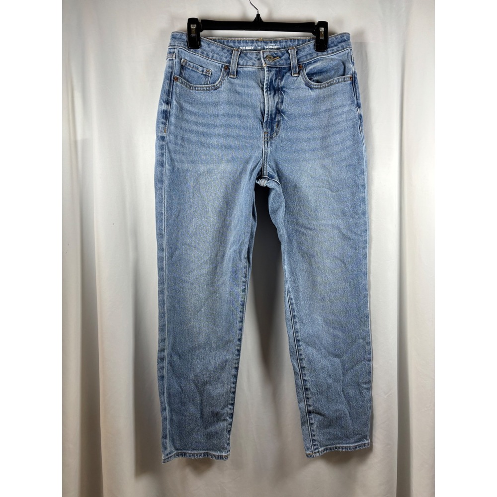 Old Navy OG Straight High Rise Jeans Womens 10 Medium Wash Secret Smooth Pockets
